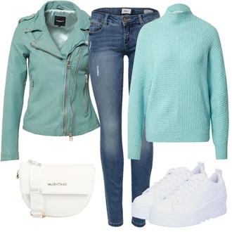 Outfity na zimu s Modrá Tom Tailor Denim "Perfektní na zimu"