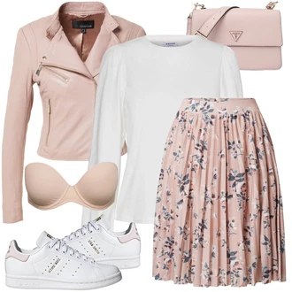 Outfit s Šedá Dlouhá tylová sukně/Taška/Dlouhé Šaty/Doplňek/Dlouhý Zimní Kabát Guess "Perfektní na zimu"