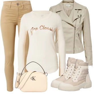 Outfit s Šněrovací Kotníková Bota Gabor "Perfektní na zimu"