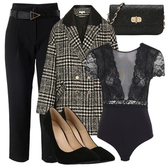 Outfit s Šedá morgan "Perfektní na zimu"
