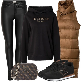 Outfit s Černá Teniska New Balance "Perfektní na zimu"