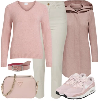 Air Max 90 Outfit s Růžová Běžecká bota/Běžecká bota/Gymnastická bota/Bota na fitness Nike Sportswear "Perfektní na zimu"