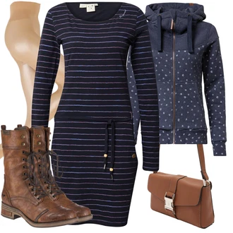Outfity na zimu s Modrá/Tmavě modrá Nezařazené Alife and Kickin "Perfektní na zimu"