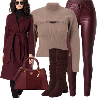 Outfity na zimu Dlouhé s Taška Přes Rameno Guess "Perfektní na zimu"