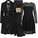 Černé Krajkové šaty image