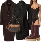 Krátké/Mini Zimní Kabáty Outfity image