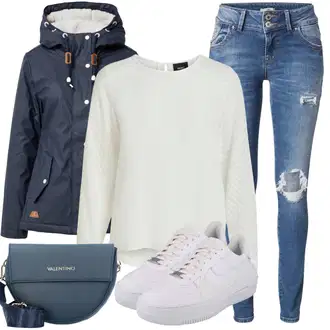 S šljokicama Outfit sa Plava Hlača Velika Veličina Tajice Velika Veličina LTB "Savršen za zimu"
