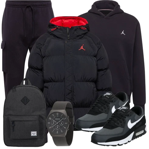 Dunkelblau/Lila Cargo-Jogginghose/Jogger Hose Nike Sportswear kombinieren