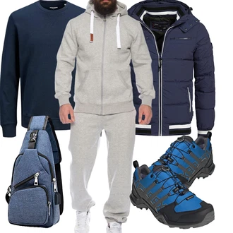 Zweiteilige Outfit mit Grau Unkategorisiert Finchman "Sportliches Winter Outfit"