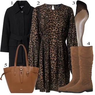 Den otců Outfit s Šedá Punčocháče Swedish Stockings "Zimní outfity"Look: Den matek, Den otců, Den na pláži