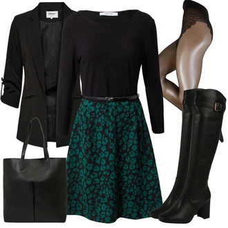 Outfity na zimu s Černá Blůzové Sako/Dlouhý Sako/Neformální Sako/Cargo Sako/Smokingové sako/Oversize Sako/Krátké Sako/Boyfriend Sako/Blejzrové Bund/Kožená Pánská Bund/Kožená bunda pro muže Only "Stylový zimní outfity"