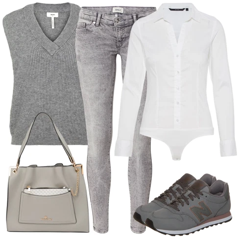 Kombinace Šedá/Béžová Batoh/Taška Přes Rameno/Doplňek/Zvonová Kalhoty river island