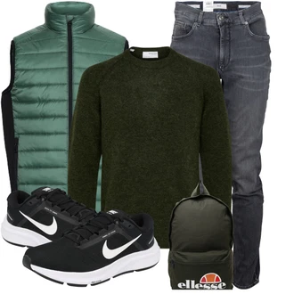 Outfit mit Schwarz Jeans Brax "Super für die Freizeit"