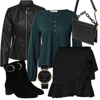 Prošívaný Dlouhé / Maxi Outfit s Černá Taška Přes Rameno/Dlouhý Zimní Kabát/Dlouhé Šaty/Dlouhá tylová sukně/Doplňek/Dlouhé Kardigany Dorothy Perkins "Trendový zimní vzhled"