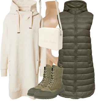 Outfit s Šedá Gabor "Trendový zimní vzhled"