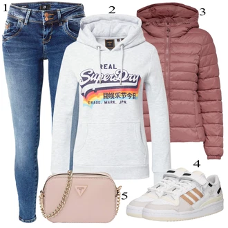 Kombinacije za zimu Midi sa Crvena/Pink/Ljubičasta Prošivena Jakna/Jakna s Kapuljačom/Puferica Jakna/Zimska Jakna/Održiva jakna/Jesenska jakna/Ljetna pod-jakna/Jakna za Pakiranje/Donja Jakna Only "Tvoj otmjeni outfit"