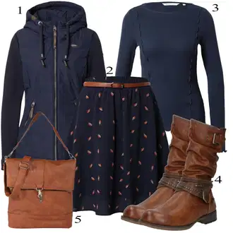 Kratka Outfit sa Tamnoplava/Ljubičasta/Crvena Kratke hlače velike veličine/Suknja/Bluza i Tunika About You "Tvoj otmjeni outfit"