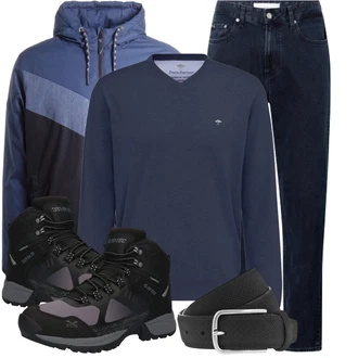 Winter Outfits Golf mit Schwarz Ledergürtel/Casual Gürtel/Frauengürtel Ohne Schnalle/Klassische Gürtel/Breiter Gürtel Vanzetti "Winterlicher Look"Look: Golf, Tennis, Hockey