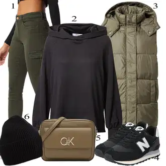 Outfit sa Crna/Tamnosiva Sweater majica Only "Tvoj otmjeni outfit"