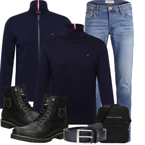Elegant Blau/Dunkelblau/Hellblau Hose Große Größe/Slim Fit Jeans/Leder Schuhe/Low Rise Jean/Lederjacke/Winterjacke/Regular-Fit Jeans/Low Waist Jean/Sportschuhe/Straight Leg Jean/Tapered-Jeans Jack & Jones kombinierenLook: Uni, Coole, Casual, Old Money, Smart Casual, Schlichte, Classic, Moderne, Elegant, Premium