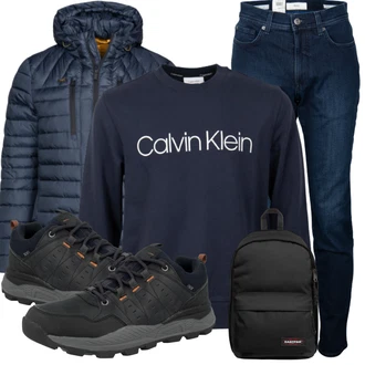 Winter Outfits mit Schwarz Sneaker Low Dockers by Gerli "Winterliches Freizeit Outfit"