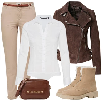 Outfity na zimu Dlouhé / Maxi s Červená Taška Přes Rameno/Batoh/Doplňek/Zvonová Kalhoty/Dlouhý Zimní Kabát/Dlouhá tylová sukně/Dlouhé Kardigany Love Moschino "Zimní look"