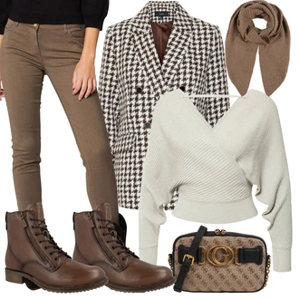 Outfit s morgan "Zimní outfit pro volný čas"