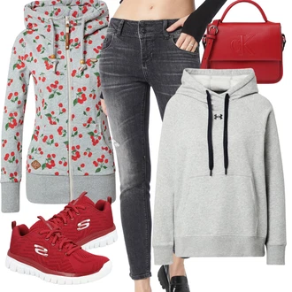 Outfit s Červená Taška/Dlouhý Zimní Kabát/Dlouhá tylová sukně/Dlouhé Šaty/Doplňek Calvin Klein "Zimní outfity"