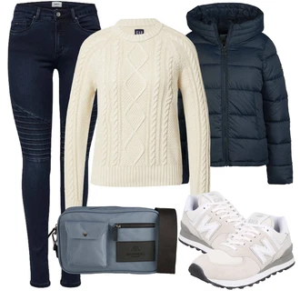 Outfit s Černá Barbour "Zimní outfity"