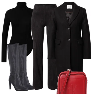 Outfit s Černá Drykorn "Zimní outfity"
