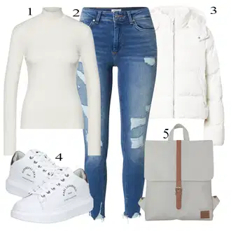 Zimske Outfiti Poroka Gost mit Bela/Siva/Zelena/Svetlo modra/Srebrna Usnjene superge/Superge Nizka/Plato-Sneaker/Ozka superga/Superge Z Bočno Zadrgo karl lagerfeld "Zimska oblačila"Look: Bar, Koncert, Gala, Šola, Valentinovo, Poroka