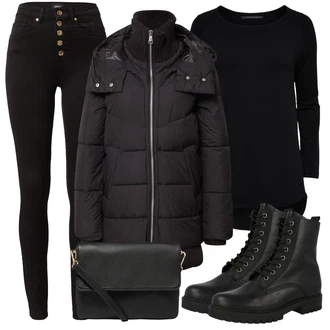 Outfit s Šněrovací Kotníková Bota Gabor "Zimní outfity"