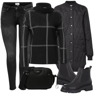 Outfit s Černá Street One "Zimní outfity"