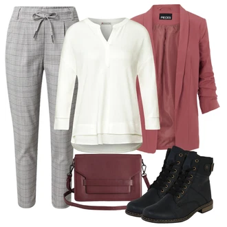Outfit s Černá/Tmavě modrá/Modrá Kozačka Šněrovací Kotníková Bota/Klasická Kozačka/Kotníková Bota s Podšívkou/Bojová Bota/Plochá Kotníková Bota/Motorkářská bota Rieker "Zimní Outfit"