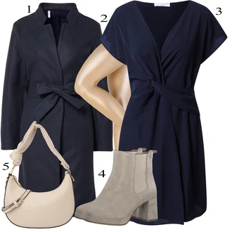 outfit mit Črna Prehodni Plašč Only "Pokrivalo za pomlad"