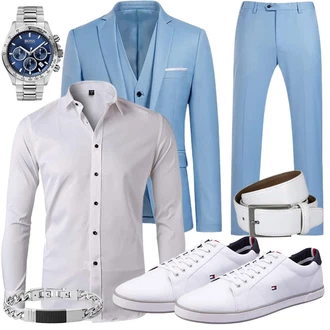 Business Outfits mit Grau Sneaker Tommy Hilfiger "Business Outfit"