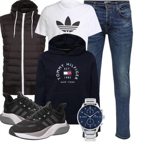 Sportlich Hellgrau/Schwarz/Dunkelgrau/Grau Schuh Chunky Sneaker/Sneaker Low/Schmaler Sneaker/Sommer Sneaker/WalkingSchuh/Winter Sneaker adidas sportswear kombinieren mit Bluse Große Größe Adidas OriginalsLook: Empire, Casual, Outdoor, Sportlich, Streetwear, Trendige, Unisex, Hip Hop, Skater, Moderne