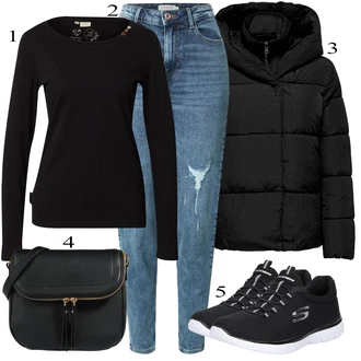 Športne Outfiti mit Velika velikost Srajca & majica Velike velikosti Ragwear "Pokrivalo za pomlad"