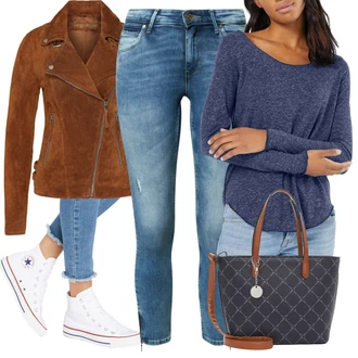 Outfit s Bílá/Krémová Tenisky s Bočním Zipem/Úzká teniska/Nízká Teniska/Zimní tenisky Converse "Cool vzhled na jaro"