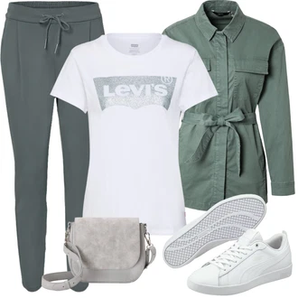 90tá léta Outfit s Červená Balónová košile/Jednoduchý top/Ležérní top/Zkrácený Top/Pletený top/Pletené tričko/Košilový top/Krátký top levi's ® "Cool vzhled na jaro"Look: 80tá léta, 90tá léta, Francouzské, Mom, Univerzitní
