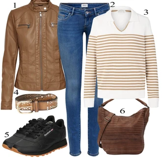 outfit mit Črna Superga Reebok Classic "Pokrivalo za pomlad"