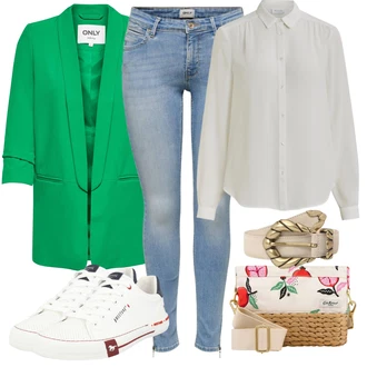 Outfit s Růžová/Béžová/Modrá Dlouhý Zimní Kabát/Dlouhá tylová sukně/Taška/Doplňek/Dlouhé Šaty "Cool vzhled na jaro"