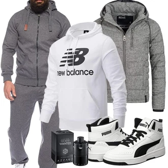 Winter Outfits Mit Kapuze mit Grau Unkategorisiert New Balance "Cooles Winter Outfit"