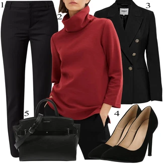 Outits with suit pants "Pokrivalo za pomlad"