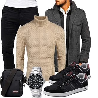 Winter Outfits Feine mit Rosa/Beige Unkategorisiert COOFANDY "Elegantes Winter Outfit"Look: Chill, Classic, Outdoor, Boyfriend, Feine, Coole