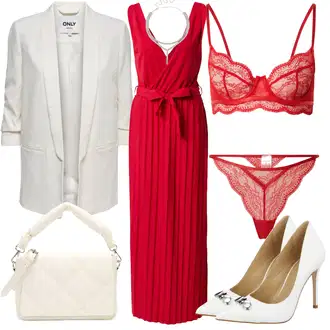 Outfit s Červená/Růžová Podprsenka Balconette/Pánské boty ve velikosti 11/Podprsenka Bez Kostic/Bralette/Podprsenka s kosticemi/Prsatější střih podprsenky/Krajková podprsenka HUNKEMÖLLER "Elegantní jarní outfity"