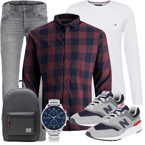 Weiß/Creme Bluse Große Größe/Shirt & Top Große Größe/Langarm-Shirt/Longshirt/Klassische Länge Tommy Hilfiger kombinieren