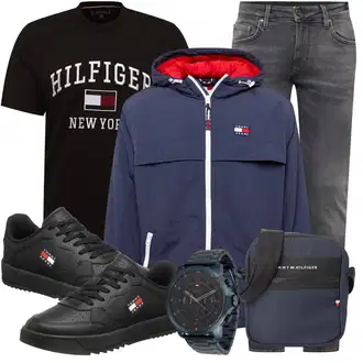Winter Outfit mit Grau/DunkelGrau/HellGrau Hose Große Größe/Slim Fit Jeans/Low Rise Jean/Straight Leg Jean/Winterjacke/Leder Schuhe/Biker Jeans/Lederjacke/Thermojeans/Regular-Fit Jeans/Sportschuhe/Tapered-Jeans JOOP! Jeans "Freizeit Outfit"