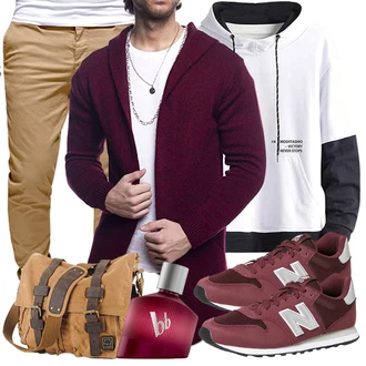 Outfit mit Blau Sneaker/Leder Sneaker New Balance "Freizeit Outfit"