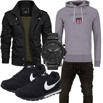 Outfit mit Grau GANT "Freizeit Outfit"